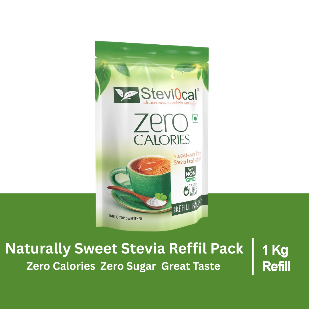 Stevi0cal Stevia Sweetener Powder Refill Pack-1 Kg